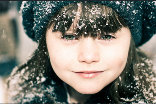 #787 Snowflakes that stay on my nose and eyelashes - 1K Smiles