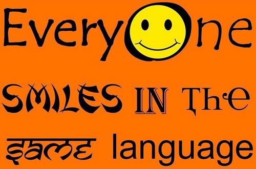 everyone smiles in the same language