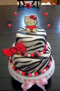 hello kitty zebra cake sanrio