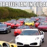 traffic jam in dubai