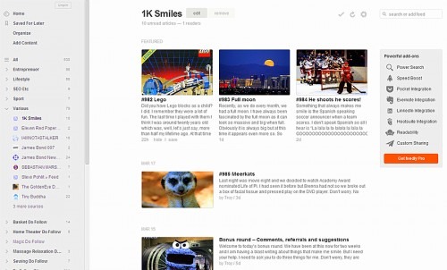 feedly 1Ksmiles