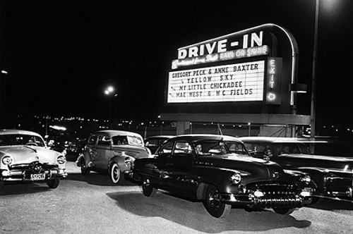 drive in movie theater entrance
