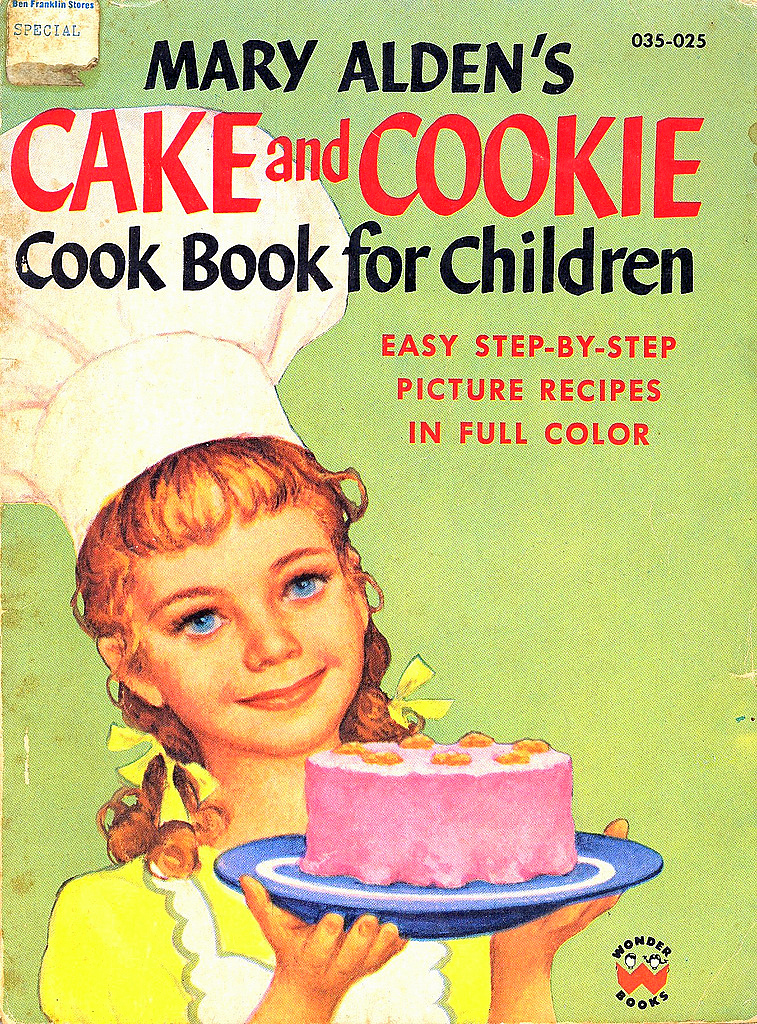 vintage cookbook cake and cookie