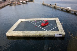 parking spot island