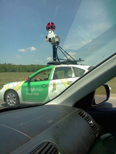 caught on google earth street view car