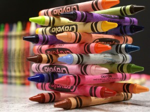crayola crayon stacked