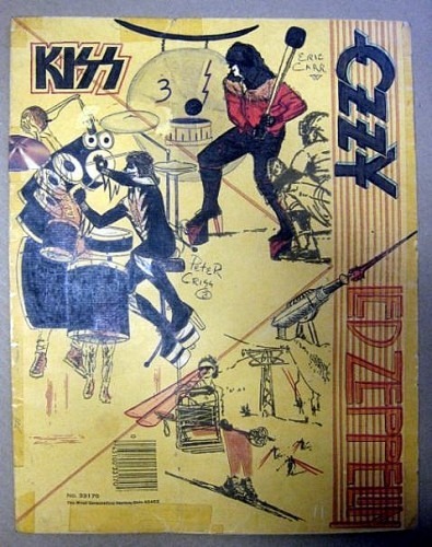 pee chee folder art rock kiss folders