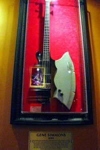 gene simmons axe bass guitar frame