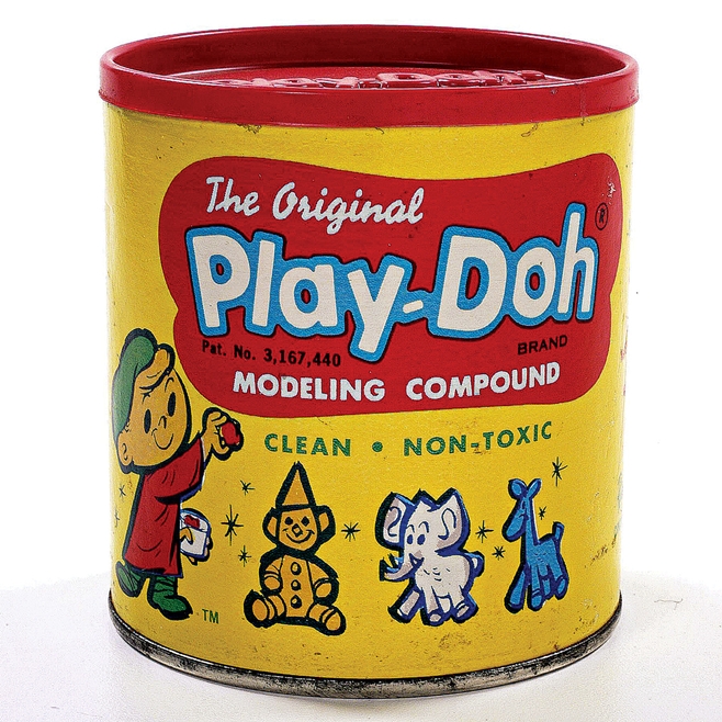 Play-doh cardboard can