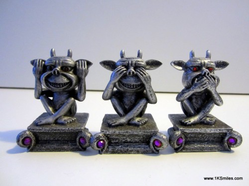 three Wise Monkeys gargoyles