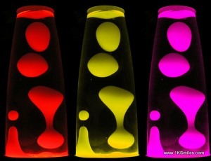 lava lamp close up