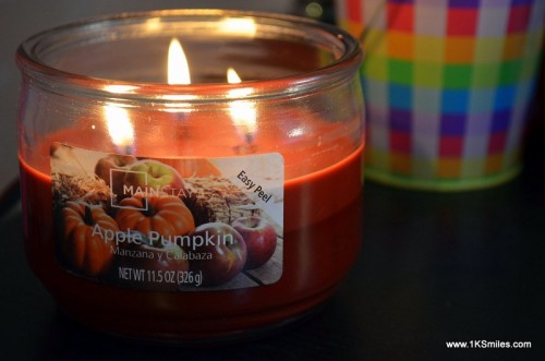 scented candle mainstays pumpkin