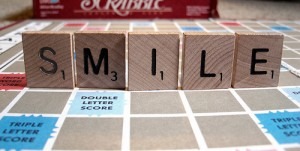 smile scrabble board