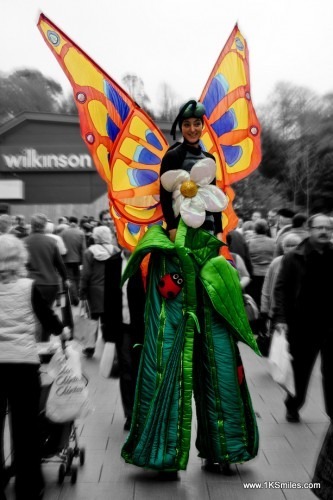 walking on stilts butterfly