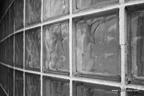 Glass block glass brick wall troy swezey