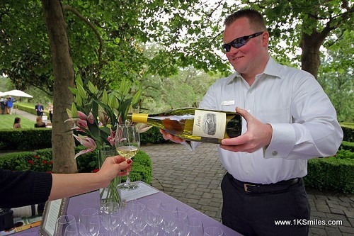 rabbit wine opener man pouring wine