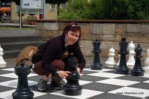 giant chess girl