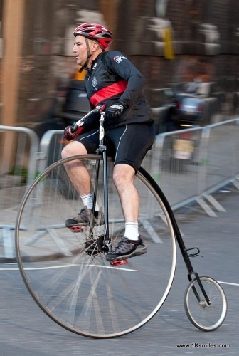 penny farthing rider