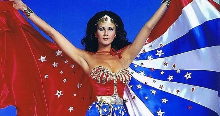 wonder woman Lynda Carter arms up