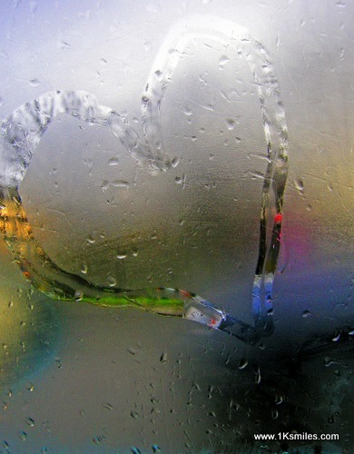 steam on bathroom mirror