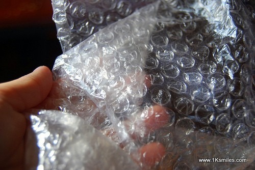 bubble wrap close up