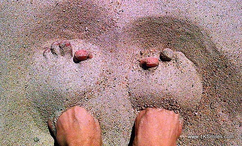 sand between your toes