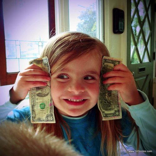 2 dollar bill child