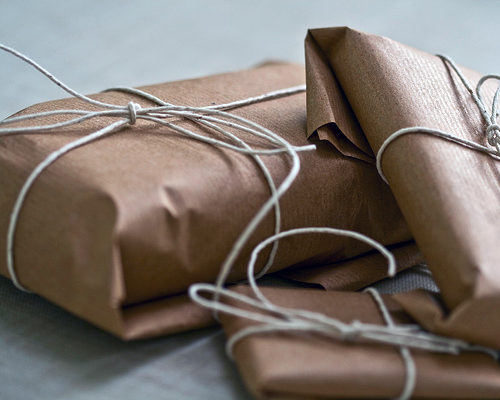 brown paper packages tied up with strings 2 christmas shopping