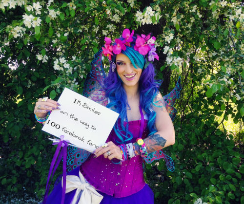 lily the fairy 100 facebook fans 1ksmiles