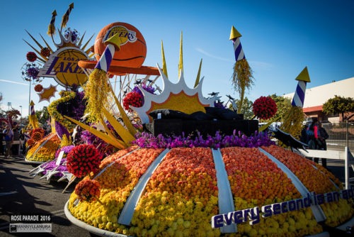 Rose Parade float lakers